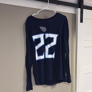 Derrick Henry Titans Nike Navy Blue Tee